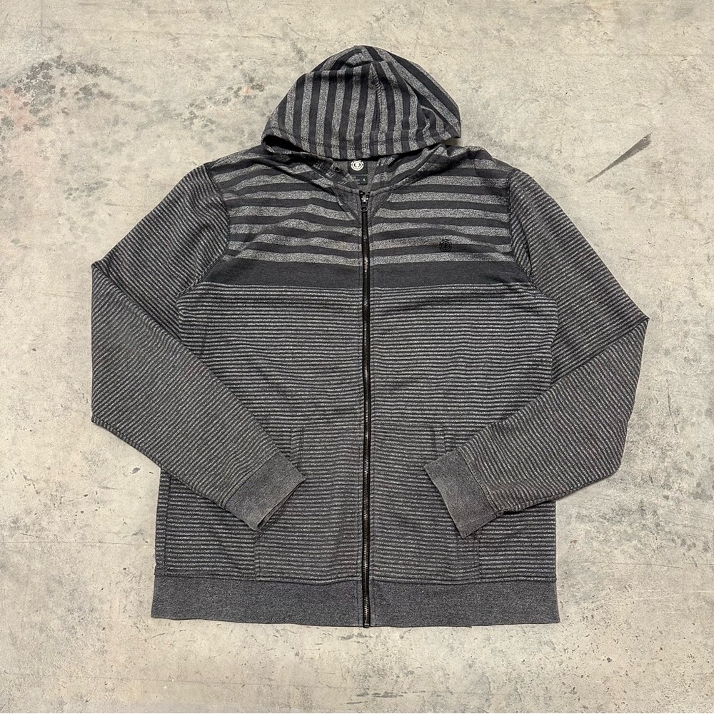 Element‎ Gray Striped Men's Hoodie XL